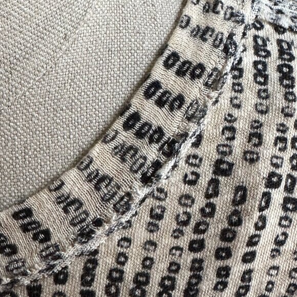 We The Free Bali Backpacker Tee Ecru Combo Medium Relaxed Fit Lightweight Knit - Picture 8 of 12